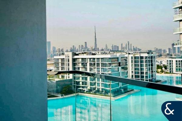 Lagoon & Burj Views | Gym | Unfurnished